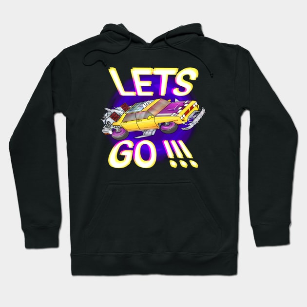 lets go travel rocket jet taxi Hoodie by suba29